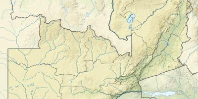 Map of Zambia river 